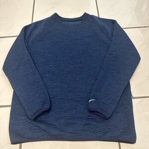 Nike Tour Men's Dri-Fit Golf Crew Textured Sweatshirt L Navy FD5835-410